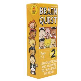 现货 Brain Quest Grade 2: 1,000 Questions and Answers to Challenge the Mind