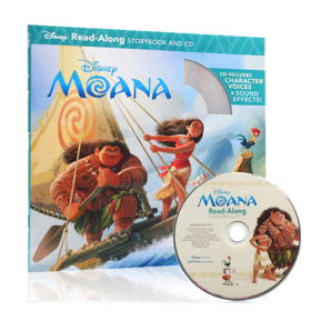 现货 Moana Read-Along Storybook & CD