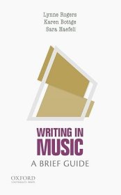 现货 Writing in Music:A Brief Guide (Brief Guides to Writing in the Disciplines)