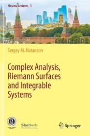 现货 复杂分析、黎曼曲面和积分系统Complex Analysis, Riemann Surfaces and Integrable Systems