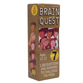 现货 Brain Quest Grade 7: 1,500 Questions and Answers to Challenge the Mind