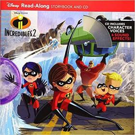 现货 超人总动员2 迪士尼故事书 英文原版绘本 Incredibles 2 附CD有声读物 进口童书