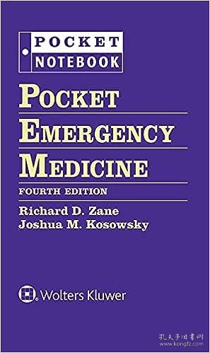 现货 袖珍急诊医学Pocket Emergency Medicine