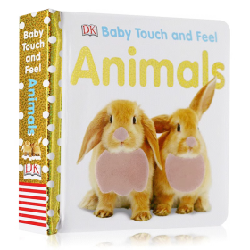 现货 DK宝宝触摸书 英文原版绘本 Baby Touch and Feel: Animals 认识小动物