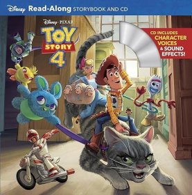 现货 玩具总动员4 英文原版 有声图书 Toy Story 4 and CD 迪士尼全彩故事书 附CD