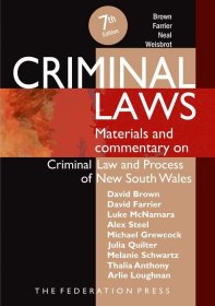 现货 刑法：新南威尔士州刑法和程序的材料和评论Criminal Laws. Materials and Commentary on Criminal Law and Process of NSW