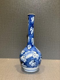 清代青花瓷海水龙纹胆瓶-61