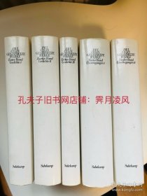 现货 [德文德语] 保罗 策兰文集作品集 精装5卷 Paul Celan Gesammelte Werke in 5 Bänden. 2. Auflage im Schuber.