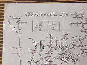 铁路客运运价里程接算站示意图