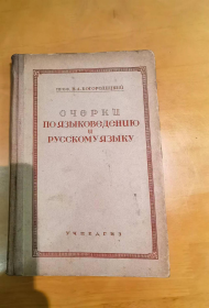 ОЧЕРКИ ПО ЯЗЫКОВЕДЕНИЮ И РУССКОМУ ЯЗЫКУ（语言学和俄语概论）