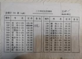 二十四史 241册全