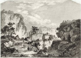 1781年蚀刻铜版画《卡斯特罗乔瓦尼的周边景观第二图》