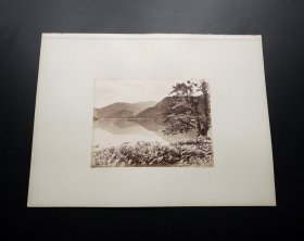 1870年蛋白照片2帧《英国风光》第八组