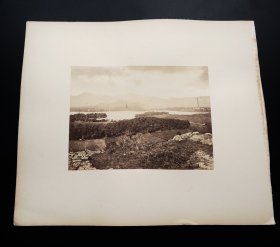 1870年蛋白照片2帧《英国风光》第四组