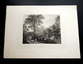 1877年铜版画《风景》