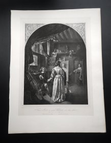 1836年石版画《画室中的弗朗斯•范•米里斯》