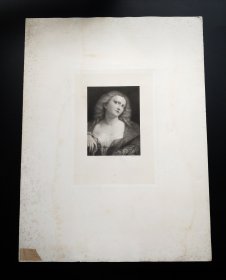 1871年钢版画《一个女人的画像》
