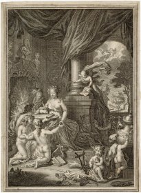 1746年卷首铜版画《写作艺术的讽喻》