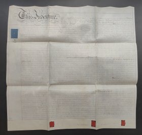 1839年英国羊皮纸地产契约