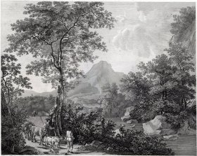 1877年铜版画《风景》