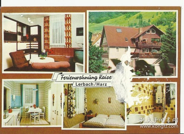 【编号：661】特价处理二十世纪德国实寄老明信片 vintage