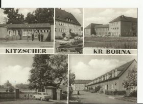 【编号：781】KITZSCHER KR. BORNA 20世纪70年代德国实寄黑白老明信片 vintage