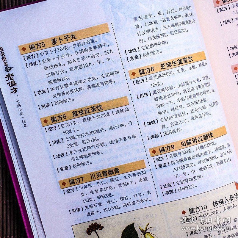 很老很老的老偏方保健食疗偏方秘方中医养生精华传统生活智慧美容