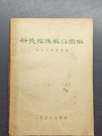 针灸临床取穴图解 北京中医学院 1966年正版原版旧书老书古医书籍