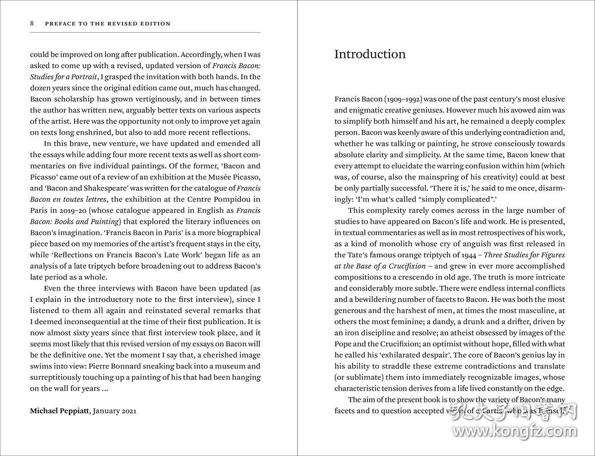 点击查看原图 现货Francis Bacon: Studies for a Portrait 弗朗西斯·培根:肖像研究 英文原版图书籍进口正版