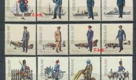 stamp08葡萄牙邮票1983-1985年海军陆＊空军军服服装3