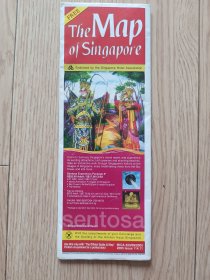(英文原版) THE MAP OF SINGAPORE 新加坡导游地图