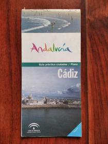 （西班牙文原版导游图） Cadiz, Andalucia, 安达卢西亚 加的斯 导游图