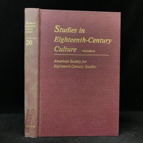 1990年，莱斯利·艾伦·布朗《十八世纪文化研究》，精装，Studies in Eighteenth-Century Culture