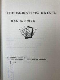 1965年 唐·普赖斯《科学产业》，精装，The scientific estate