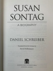 2014年 丹尼尔·施雷伯 《苏珊·桑塔格传》,精装，Susan Sontag: A Biography