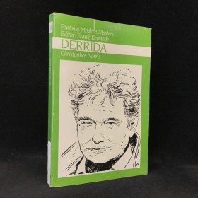 1987年 克里斯托弗·诺里斯《德里达传》，平装，Derrida