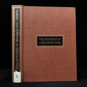 1965年 威廉·科茨·温萨特《亚历山大·蒲柏传》，精装，有插图，The Portraits of Alexander Pope