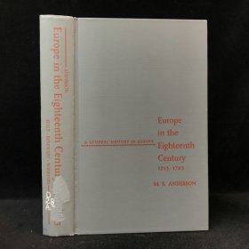 1961年，M.S.安德森《十八世纪的欧洲，1713-1783》，精装，Europe in the eighteenth century, 1713-1783