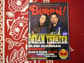 BURRN2002年3月刊音乐文化metal重金属rock&roll珍藏摇滚乐队海报日本音乐杂志marliyn manson slipknot bon jovi mr.big guns n' roses dream theater