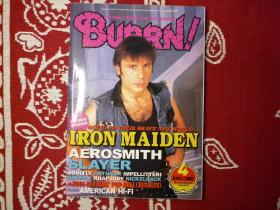 BURRN2002年4月刊音乐文化metal重金属rock&roll珍藏摇滚乐队海报日本音乐杂志aerosmith marliyn manson slipknot bon jovi mr.big guns n' roses iron maiden