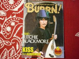 BURRN2001年6月刊音乐文化metal重金属rock&roll珍藏摇滚乐队海报日本音乐杂志kiss marliyn manson slipknot ac/dc bon jovi buckcherry aerosmith ritchie blackmore