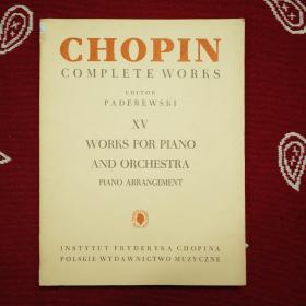 S chopin complete work 15 肖邦 钢琴 管弦乐队 编曲 乐谱 曲谱 钢琴谱