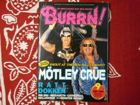 BURRN1999年9月刊音乐文化metal重金属rock&roll珍藏摇滚乐队海报日本音乐杂志kiss metallica marliyn manson hello ween ac/dc guns n' roses pantera motley crue