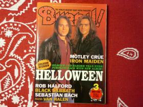 BURRN1998年3月刊音乐文化metal重金属rock&roll珍藏摇滚乐队海报日本音乐杂志helloween