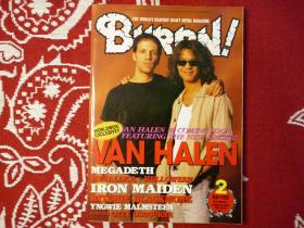 BURRN1998年2月刊音乐文化metal重金属rock&roll珍藏摇滚乐队海报日本音乐杂志van halen