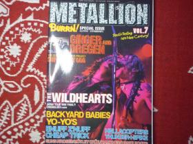 metallion1999年3月刊音乐文化metal重金属rock&roll珍藏摇滚乐队海报日本音乐杂志kiss metallica slayer guns n' roses guns n' roses ginger & dregen