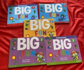 BIG FUN 1+BIG FUN 1 workbook、BIG FUN 2、BIG FUN 3+BIG FUN 3 workbook（五本合售）