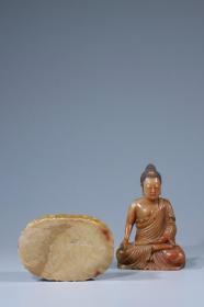 清代 寿山石雕尚均款释迦牟尼佛造像
规