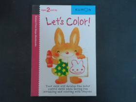 Kumon Let's Color 公文式教育英文版 涂一涂系列第一本 打造天才大腦的益智手工啟蒙書 英語早教啟蒙 基本手工技能訓練英文書
