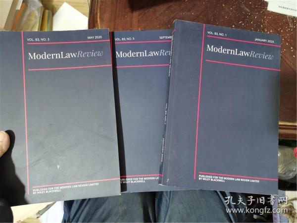 modern law review 2020年1、5、9（vol.83 NO.1\3\5）